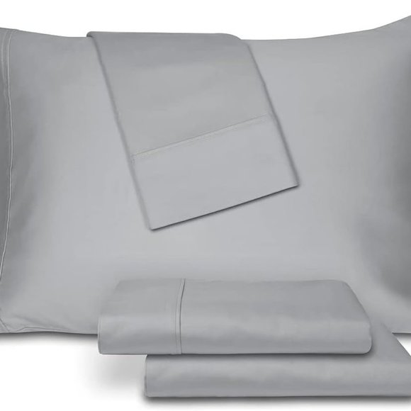 Ultra Lux 100% Cotton 800 Thread Count Luxury Sateen Weave 4 Pc  Sheet Set - Picture 2 of 7